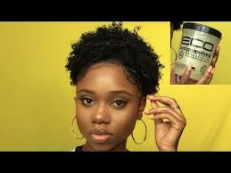 The products i used to set my edges down prior to this video is gorrilla snot gel. How To Define Short Natural Hair New Black Castor And Flaxseed Oil Eco Styler Gel You Short Natural Hair Styles Natural Hair Styles How To Curl Short Hair