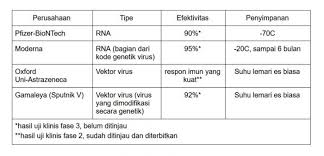 Ini Dia Perbandingan Vaksin Covid 19 Dunia