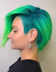 Good Looking Neon Hair Color Style For Short Hair Neon Hair Hair Color Roots Hair