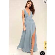 Lulu S Dresses Light Blue Maxi Dress Poshmark