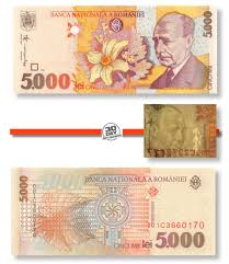 Convert currency 10000 glt to eur. Romania 5000 Lei 1998 Unc