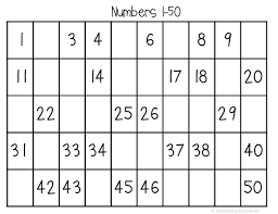 Number recognition activities with 50 pages in pdf. Numbers 1 50 Worksheets