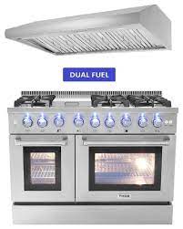 6 burner gas range with double oven at walmart and save. 48 Dual Fuel Range 48 Range Hood Thor Kitchen Contemporary Gas Ranges And Electric Ranges By Royal Genesis Corp Houzz