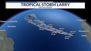 The center of tropical storm larry was located near latitude 12.3 north. Gyjpsif Soacdm