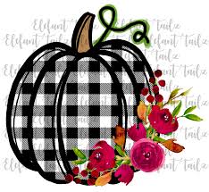 Black And White Buffalo Plaid Bulletin Board Border Black White Buffalo Plaid Pumpkin Clip Art Pumpkin Images Crafts