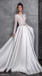 Satin Bottom Lace Top Off Shoulder Long Sleeves Flowy Wedding Long Sleeve Wedding Dress Backless White Long Sleeve Wedding Dress Wedding Dress Long Sleeve