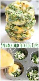 Spinach And Feta Egg Cups Recipe Breakfast Recipes Easy Easy Healthy Recipes Healthy Breakfast Recipes