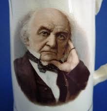 Pair of Staffordshire Political Jugs William and Catherine Gladstone c1900  Sold