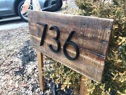 Address Stake Reclaimed Wood Address Post For Garden Etsy Address Signs For Yard Driveway Sign Farmhouse House Numbers