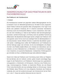 Maybe you would like to learn more about one of these? Handreichung Fa R Das Praktikum Realschule Plus