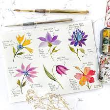 Head to my blog for exact product links. All Flowers In My Recent Flower Video Series I Hope It Helps You In Your Own Watercolor Journey If You Alcohol Ink Painting Flower Video Floral Watercolor