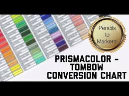 Prismacolor Tombow Colour Conversion Chart Free Download