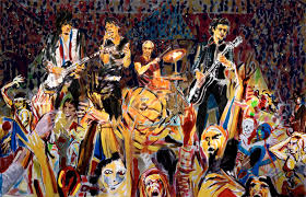British rock musician, member of the rolling stones. Ronnie Wood Paintings Drawings Illustrations Prints