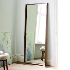 Malone Campaign Floor Mirror Walnut Floor Mirror Oversized Floor Mirror Mirror Wall Decor