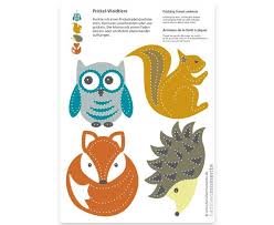 Ob fuchs oder wolf, vögel oder. Prickelmobile Waldtiere 10 Stuck Betzold De