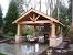 Attached Outdoor Covered Patio With Fireplace