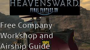 It will then be added to the company crafting log. Final Fantasy Xiv Free Company Workshop And Airship Guide Patch 3 2 Youtube