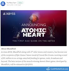 There are many different entities in the game variously intertwined with the complex systems and interconnections between. Atomic Heart Beta Release Abyss Token Event Coinpaprika