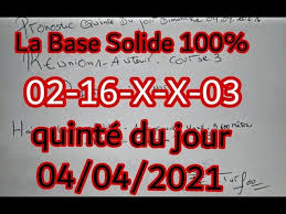 Chaque jour, retrouvez sur cette page un pronostic quinté du jour et de demain gratuit et ultra performant. Pronostic Pmu 100 Quinte Du Jour Dimanche 04 Avril 2021 Youtube