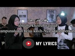 Lirik Lagu Nissa Sabyan Laa Ilaaha Illallah Feat Syubbanul Akhyar Alma Sby Lirik Dan Terjemahan Youtube Me Too Lyrics Lyrics Blog Download lagu al musthofa alma esbeye mp3.