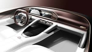 Maybach Suv Concept Gets A Name Interior Teased Ahead Of Beijing Mercedes Maybach Concept Car Interior Truck Interior