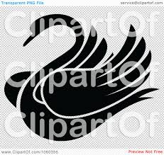 Black And White Swan Tattoo Swan Tattoo Clip Art Free Vector Clip Art Illustration Of A Black And White Swan Logo Swan Logo Vector Free Illustration Art