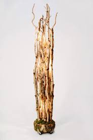 Holz Lampen Stehleuchte Mit Asten