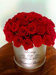Maybe you would like to learn more about one of these? Luxury Flowers In Hat Box Miami Roses Delivery New York Florist Red Roses In Round Sparkling Hat Box By Luxur Fresh Flowers Arrangements Luxury Flowers Rose