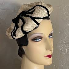 VTG Frank Olive Hat Small Sheer Brown Blow