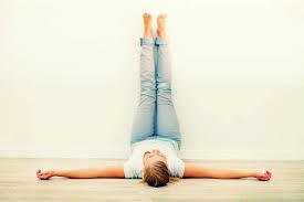 Viparita Karani Or Legs Up The Wall Improves Circulation Stimulates Digestion And Calms The Mind Legs Up The Wall Restorative Yoga Sequence Restorative Yoga