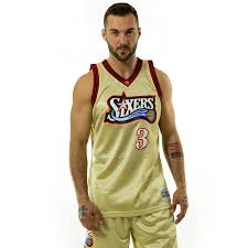 Sixers 2020 nba mock draft: Mitchell And Ness Gold Swingman Jersey Qs Philadelphia 76ers Allen Iverson Gold Red Allen Iverson Clothes Accesories T Shirts Tank Tops Basketball Nba Eastern Conference Philadelphia