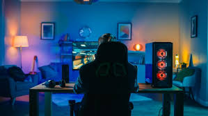Schall isolieren an der wand im spielzimmer mit pc. Gaming Room Einrichten Gaming Zimmer Deko Fur Deine Heiligen Hallen