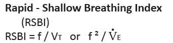 Ko r, ramos l, chalela j. Rapid Shallow Breathing Index Rsbi