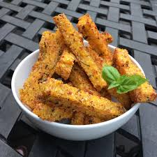 Cut the cold polenta into 1 cm x 8 cm (½ in x 3¼ in) batons and transfer to the baking tray. Homemade Baked Polenta Fries With Truffle Oil Food