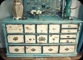 The Turquoise Iris Vintage Distressed Dresser In Blue Creme Distressed Bedroom Furniture Distressed Dresser Distressed Furniture