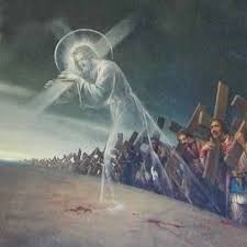 مراحل درب الصليب كتاب النور كلمة الحق والحياة schilderij kunstwerk kunstenaar