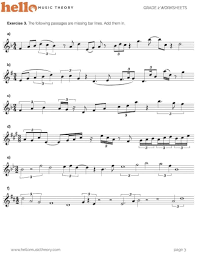 In grade 1 music theory, you will learn about note values such as quavers, crotchets, minims and semibreves. Grade 2 Music Theory Worksheets Hellomusictheory