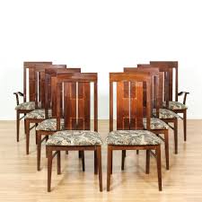 This Set Of 8 Dining Chairs Are Featured In A Solid Wood With A Glossy Polished Mahogany Finish These Dining Chairs Have Dining Chairs Chair Vintage Furniture