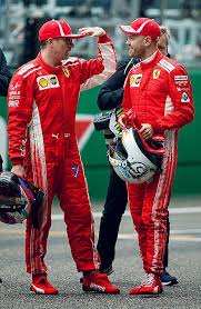 Request 5 Pictures Of Seb And Kimi 3 5 Races Outfit Racing Suit Ferrari Racing