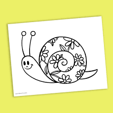 Coloring pages >> animal >> snail >> page 1. Snail Coloring Page Free Downloadable Pdf Beautiful Days