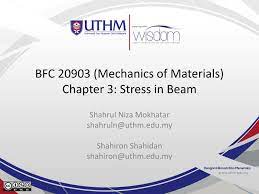 Cumulative grade point average (cgpa) is an educational ranking/evaluation method. Ppt Bfc 20903 Mechanics Of Materials Chapter 3 Stress In Beam Powerpoint Presentation Id 5968660