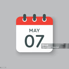 日曆日5 月7 日一年中的幾天向量圖形及更多7號圖片- 7號, 一週 ...
