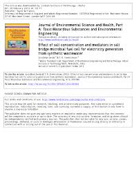 1) if the medium surrounding the cell has a higher water concentration than the cell, meaning the outside solution is very dilute, the cell will gain water by osmosis, such a solution is. Pdf Effect Of Salt Concentration And Mediators In Salt Bridge Microbial Fuel Cell For Electricity Generation From Synthetic Wastewater