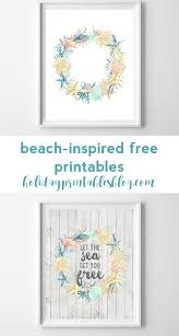 Coastal Inspired Summer Printable Art Free Printable Wall Art Printable Art Summer Printables