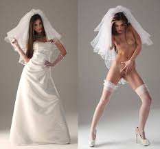 Dressedundressed photo gallery – sexy brides before and after the wedding  | ENF, CMNF, Embarrassment and Forced Nudity Blog