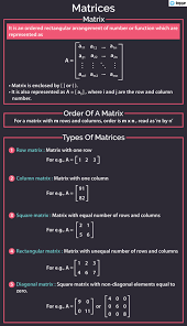 Types Of Matrices Types Of Matrices Solved Examples