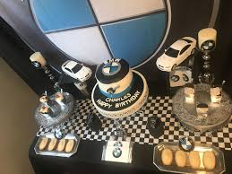 Bmw Cake Table Bmw Birthday Decoration Mens Birthday Party Car Themed Parties Cars Theme Birthday Party