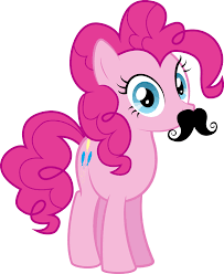 I Ll Wear This Mustache Pinkie Pie My Little Pony Pinkie
