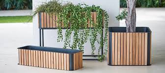 La jolie muse tall planters set 2 flower pots, 20 inch each, patio deck indoor outdoor garden planters,weathered gray. Large Outdoor Planters The Worm That Turned Revitalising Your Outdoor Space
