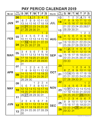 2020 Federal Pay Period Calendar Free Printable Calendar